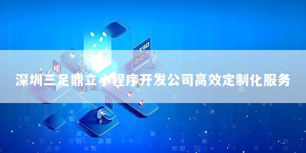 深圳三足鼎立小程序开发公司高效定制化服务